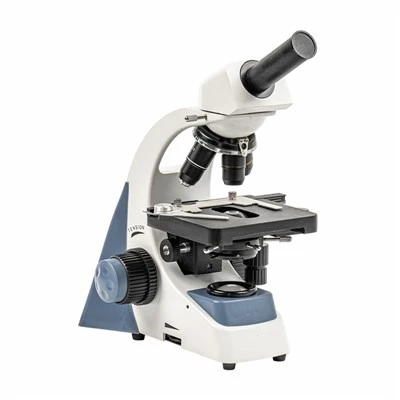Microscopi monocular amb etiqueta